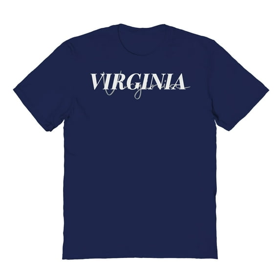 Virginia Graphic Navy Men's Cotton T-Shirt