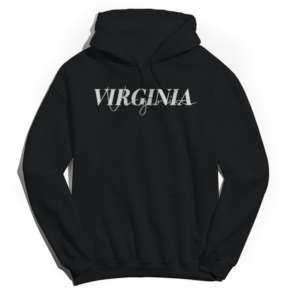 Virginia Humor Graphic Black Men's Crewneck Sweatshirt Hoodie