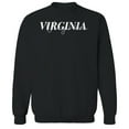 thumbnail image 1 of Virginia Humor Graphic Black Men's Crewneck Sweatshirt, 1 of 1