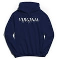thumbnail image 1 of Virginia Humor Graphic Navy Men's Crewneck Sweatshirt Hoodie, 1 of 1