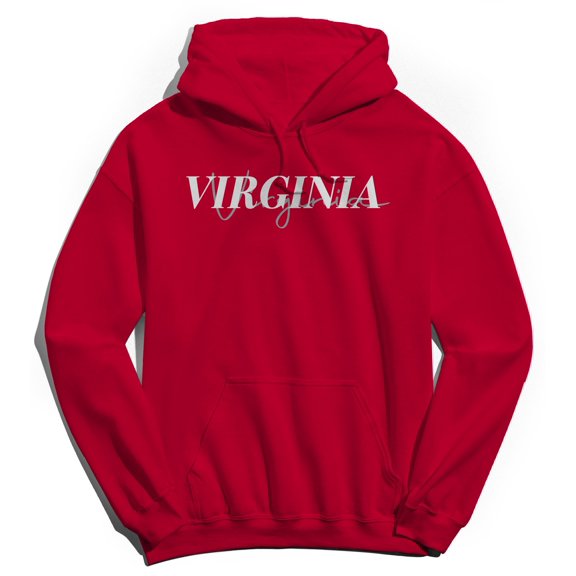 Virginia Humor Graphic Red Men's Crewneck Sweatshirt Hoodie