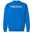 thumbnail image 1 of Virginia Humor Graphic Royal Men's Crewneck Sweatshirt, 1 of 1