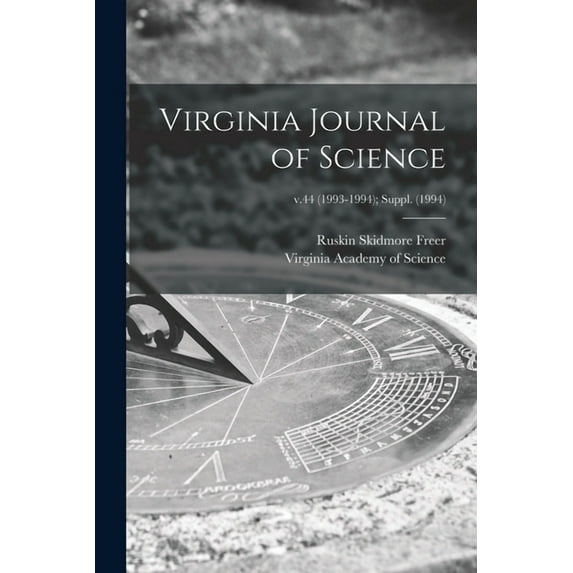 Virginia Journal of Science; v.44 (1993-1994); Suppl. (1994) (Paperback)