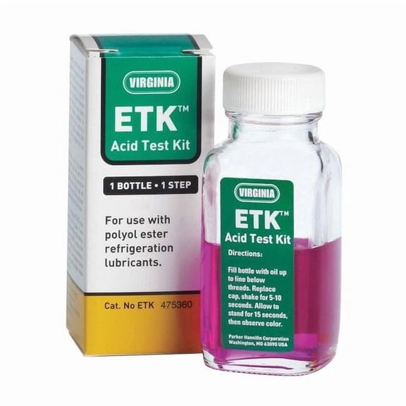 Virginia Kmp Refrigeration Oil Acid Test Kit, 4 oz Sz ETK
