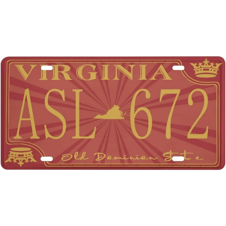 Virginia License Plate,Novelty Car Decor License Plates 12