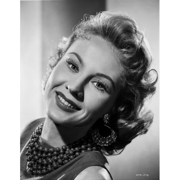 Virginia Mayo smiling with Jewelry Around Neck Photo Print (8 x 10)
