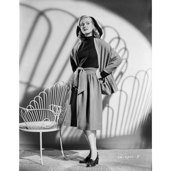 Virginia Mayo standing with Both Arms on Hips Photo Print (24 x 30)