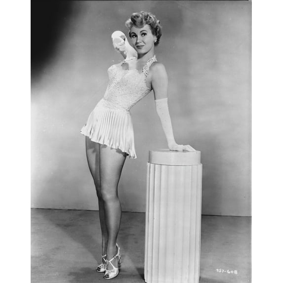 Virginia Mayo wearing a mini dress Photo Print (24 x 30)
