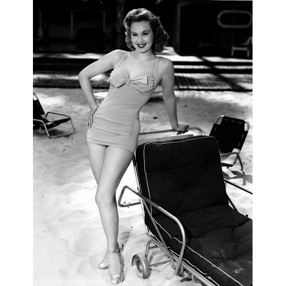 Virginia Mayo wearing a swimsuit Photo Print (8 x 10)
