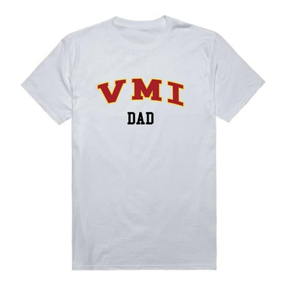 Virginia Military Institute College Dad T-Shirt, White - Large