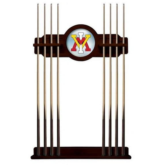 Virginia Military Institute Solid Wood Cue Rack with a English Tudor Finish