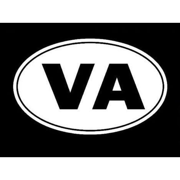 Virginia OLD Dominion State Tourism Logo Decal Sticker - White Vinyl Decal for Cars, Macbooks, and Other Laptops