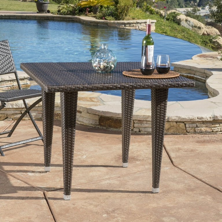Wicker square table deals