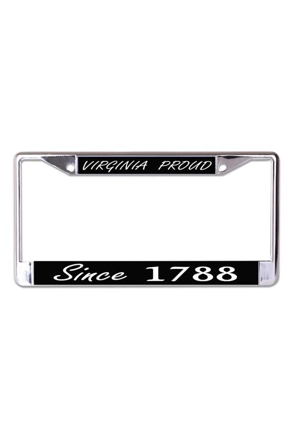 Virginia Proud Since 1788 Chrome License Plate Frame