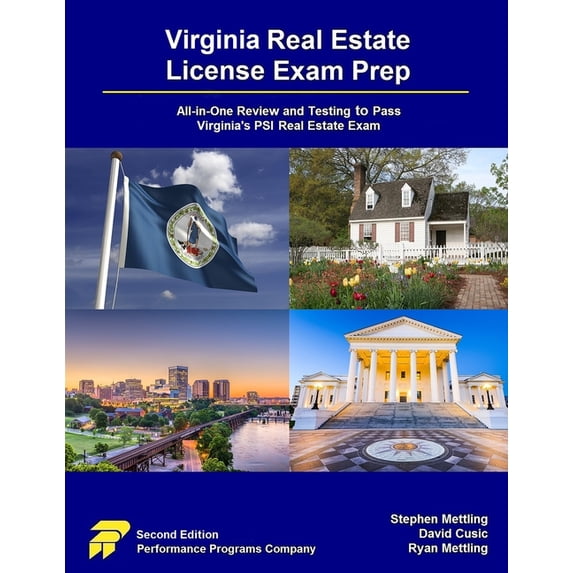 Virginia Real Estate License Exam Prep: All-in-One Review and Testing to Pass Virginia's PSI Real Estate Exam, (Paperback)