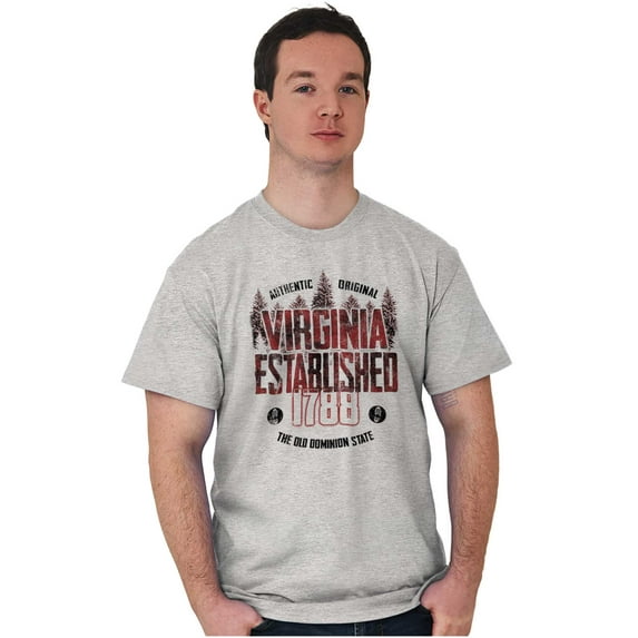 Virginia Rugged Outdoor Adventure Men's Graphic T Shirt Tees Brisco Brands S