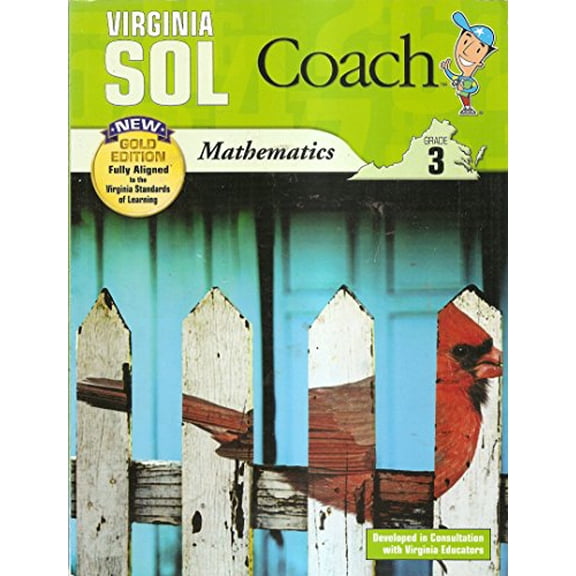 Pre-Owned Virginia SOL Coach Mathematics Grade 3 (Gold Edition) Paperback