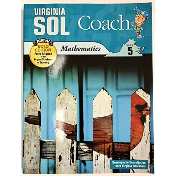 Pre-Owned Virginia SOL Coach: Mathematics Grade 5 Paperback