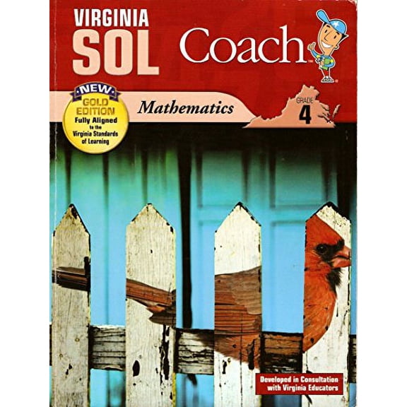 Pre-Owned Virginia SOL Coach, new Gold Edition, Mathematics, Grade 4 (Unknown) 0783681348 9780783681344