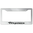 thumbnail image 1 of Virginia Script Chrome Plastic License Plate Frame EBS, 1 of 1