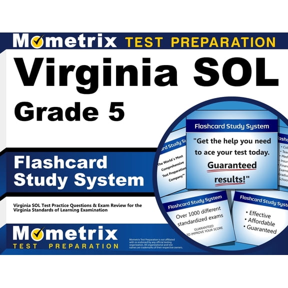 Virginia Sol Grade 5 Flashcard Study System : Virginia Sol Test Practice Questions & Exam Review for the Virginia Standards of Learning Examination (Cards)