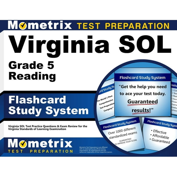 Virginia Sol Grade 5 Reading Flashcard Study System : Virginia Sol Test Practice Questions & Exam Review for the Virginia Standards of Learning Examination (Cards)