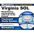 thumbnail image 1 of Virginia Sol World History and Geography: 1500 A.D. to the Present Flashcard Study System : Virginia Sol Test Practice Questions & Exam Review (Cards), 1 of 1