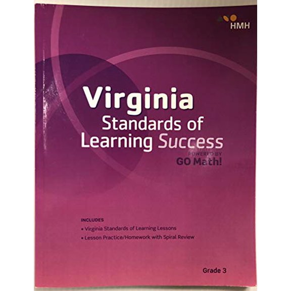 Pre-Owned Virginia Standards of Learning Success, Grade 3, powered by Go Math!, 9781328845542, 1328845540, Paperback,
