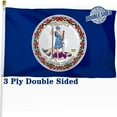 thumbnail image 1 of Virginia State Double Sided Flag 3x5 ft, Heavy Duty 3 Ply Durable Polyester, VA Flag with Vibrant Print/4 Rows Hemming/Brass Grommets, 1 of 6