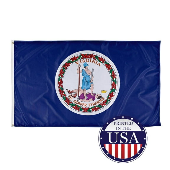 Virginia State Flag - 3ft x 5ft Knitted Polyester, State Flag Collection, Made in The USA