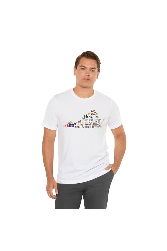 Virginia State Map Home State Unisex T-Shirt, Virginia Travel Gifts