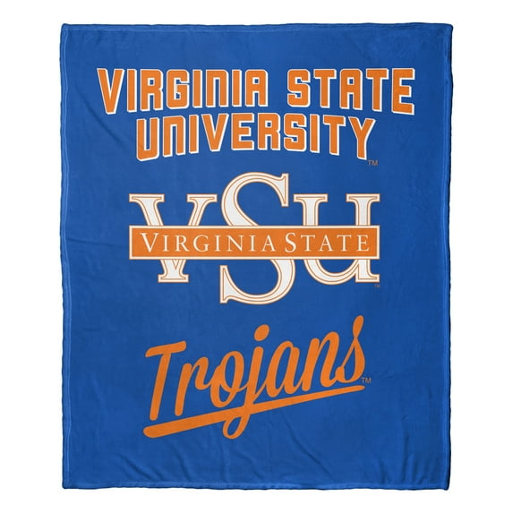 The Northwest 1COL-23600-0421-OOF 50 x 60 in. NCAA Virginia State Trojans University Alumni Silk Touch Throw Blanket