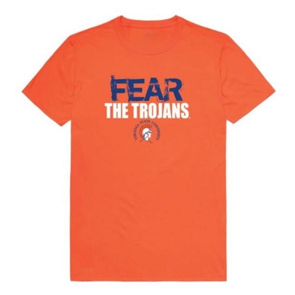 Virginia State University Trojans Fear College T-Shirt, Orange - Large