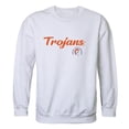 thumbnail image 1 of Virginia State University Trojans Script Crewneck Sweatshirt, White - Small, 1 of 1
