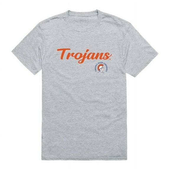 Virginia State University Trojans Script T-Shirt, Heather Grey - Large