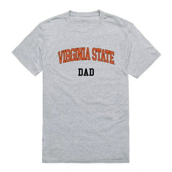 Virginia State University Trojans Short Sleeve College Dad T-Shirt, Heather Grey - Extra Large