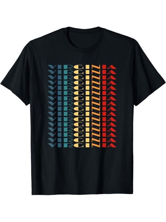 Virginia State Vintage Retro Colors Virginia T-Shirt