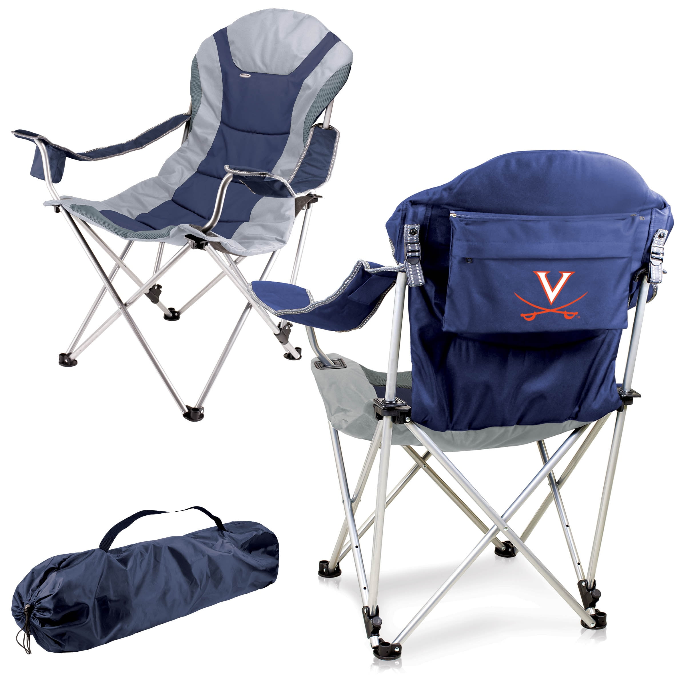 Virginia Team Sports Cavaliers Reclining Camp Chair