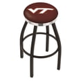 thumbnail image 1 of Virginia Tech Hokies 30" Black Wrinkle Swivel Bar Stool with Chrome Accent Ring, 1 of 7