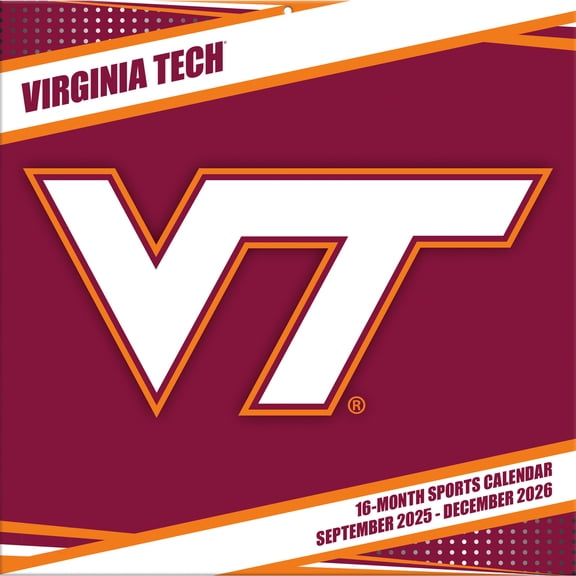 Virginia Tech Hokies 12- x 12- 2026 Team Wall Calendar