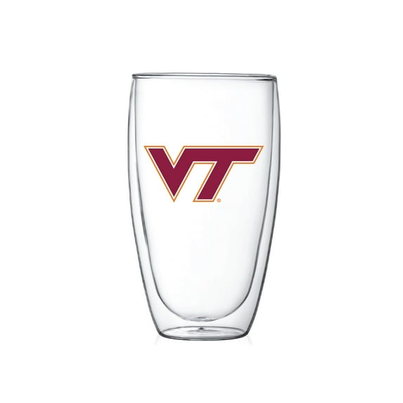 Virginia Tech Hokies 15oz. Double Wall Thermo Glass