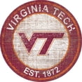 thumbnail image 1 of Virginia Tech Hokies 24'' Round Heritage Logo Sign, 1 of 1