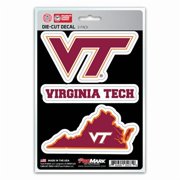 Virginia Tech Hokies 3 Piece Decal Sticker Set