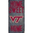 thumbnail image 1 of Virginia Tech Hokies 6'' x 12'' Home Sweet Home Sign, 1 of 2