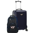 thumbnail image 1 of Virginia Tech Hokies Deluxe 2-Piece Backpack and Carry-On Set - Navy, 1 of 1