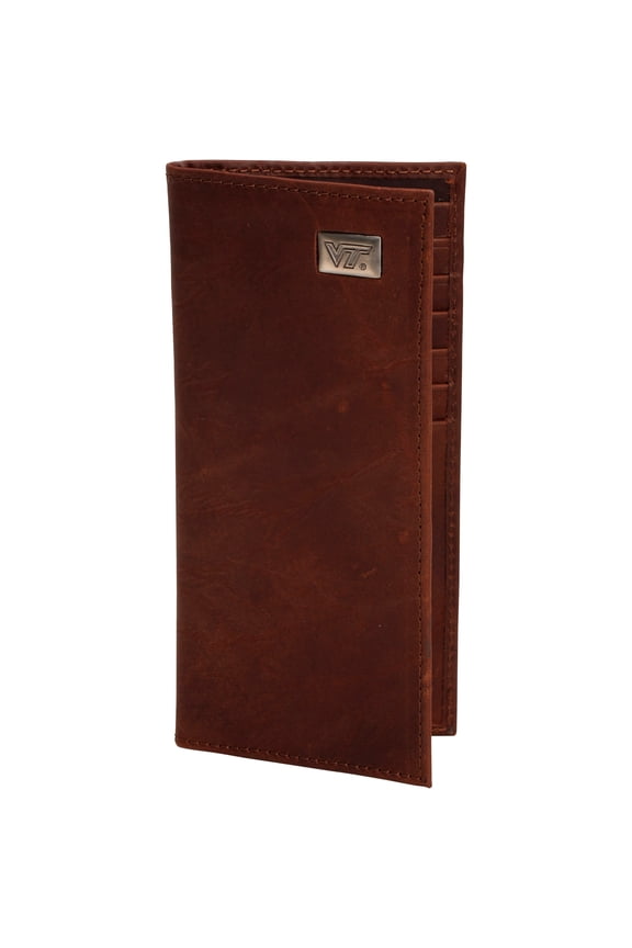 Virginia Tech Hokies Leather Secretary Wallet w/ Concho