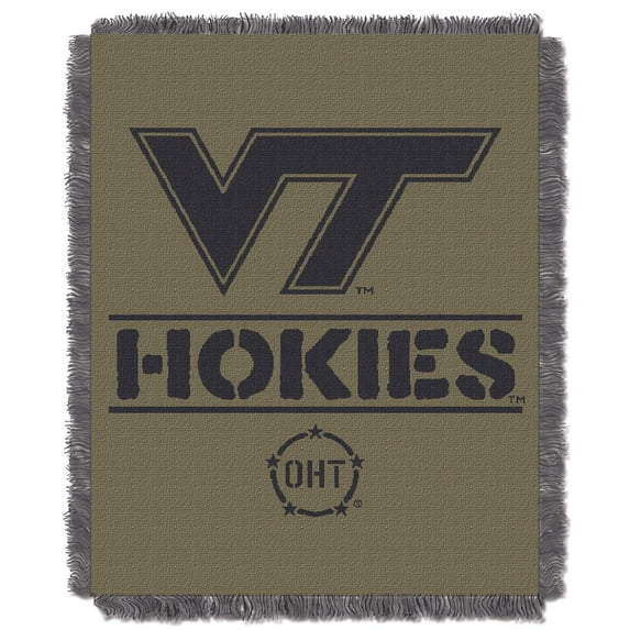 Virginia Tech Hokies OHT "Rank" Woven Jacquard Throw Blanket, 46" x 60"