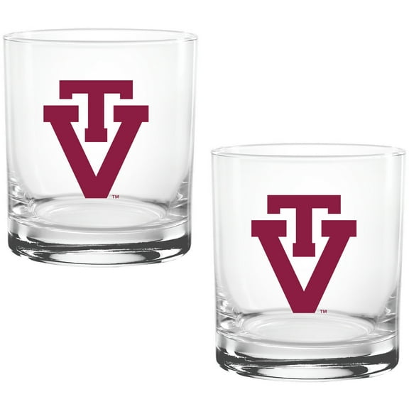 Virginia Tech Hokies Two Pack 14oz. Vault Sketch Rocks Glass Set