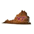 thumbnail image 1 of Virginia Tech Hokies 23.5" x 23.5" Distressed State with Logo Sign, 1 of 2