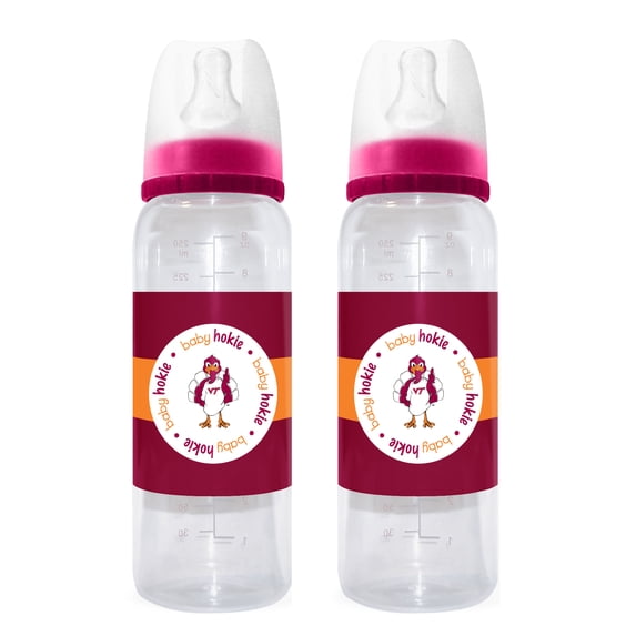 Virginia Tech NCAA Hokies Baby Infant Bottle (Set of 2)